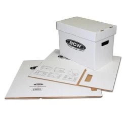 BCW Magazine Cardboard Storage Box W/ Lid -Card Sale Store 1 bx magbox 1 b