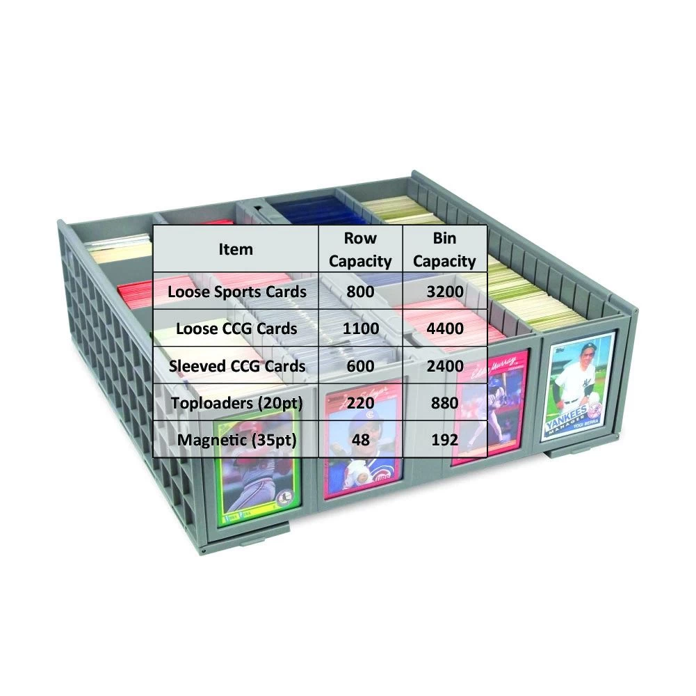 BCW Collectible Card Bin Plastic Storage Box (3,200 Ct) 5 BCW Collectible Card Bin Plastic Storage Box (3,200 Ct) - Image 3