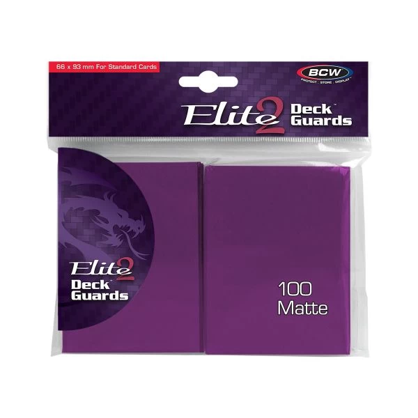 BCW Elite2 Deck Guards - Matte Mulberry (100ct) 3 BCW Elite2 Deck Guards - Matte Mulberry (100ct)