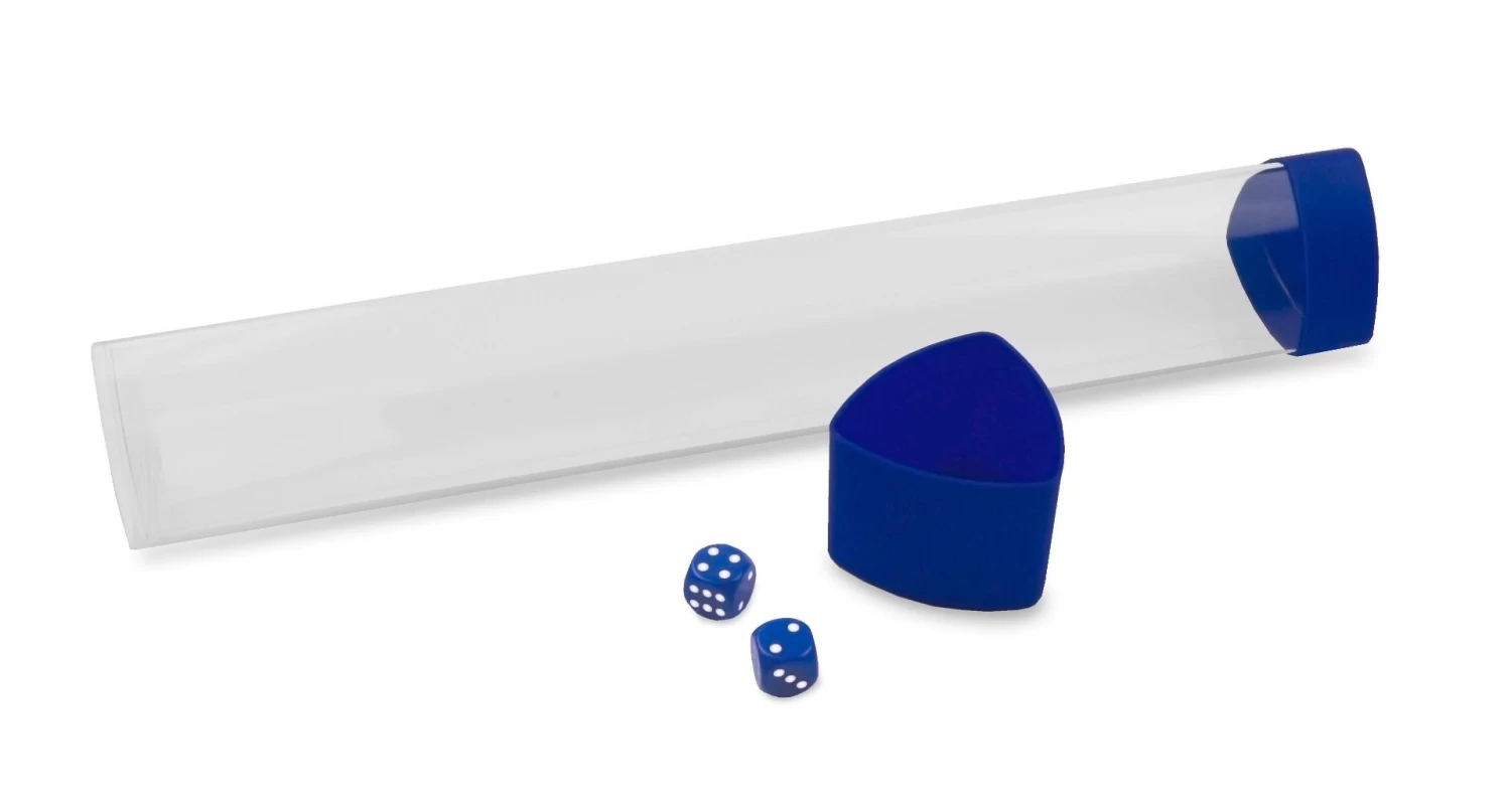 BCW Gaming Playmat Tube W/ Dice Cap - Blue 3 BCW Gaming Playmat Tube W/ Dice Cap - Blue