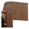 BCW Side-Loading 18-Pocket Pro Pages (10ct) - Brown -Card Sale Store 1 pro18s brn 1 b
