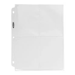 BCW Pro 4-Pocket Photo Pages (100ct) -Card Sale Store 1 pro4t 4 singlepage 3 1
