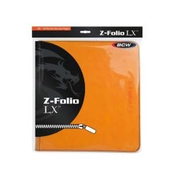 BCW Z-Folio 12-Pocket LX Album Binder - Orange -Card Sale Store 1 zf12lx org 2 packaging 2