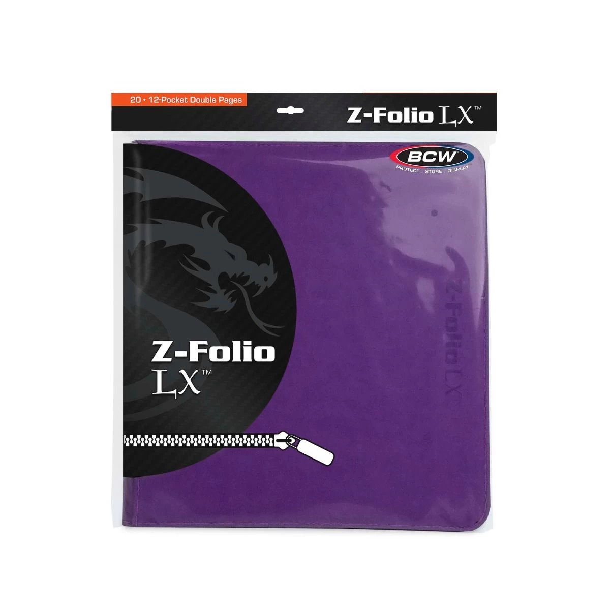 BCW Z-Folio 12-Pocket LX Album Binder - Purple 4 BCW Z-Folio 12-Pocket LX Album Binder - Purple - Image 3