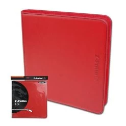 BCW Z-Folio 12-Pocket LX Album Binder - Red