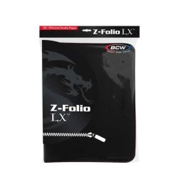 BCW Z-Folio 9-Pocket LX Album Binder - Black -Card Sale Store 1 zf9lx blk 2 packaging
