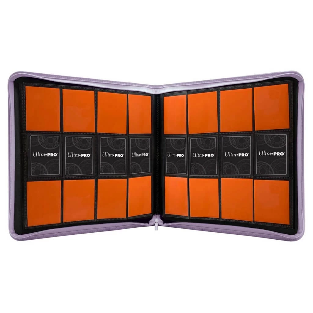 Ultra Pro 12-Pocket Zippered Binder - Purple 4 Ultra Pro 12-Pocket Zippered Binder - Purple - Image 2