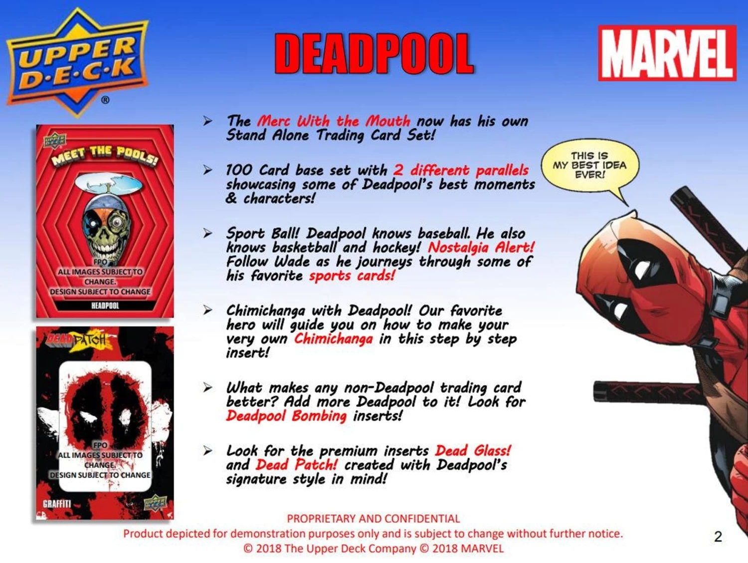 Upper Deck Marvel Deadpool Trading Cards (2018) - Hobby Box 6 Upper Deck Marvel Deadpool Trading Cards (2018) - Hobby Box - Image 4
