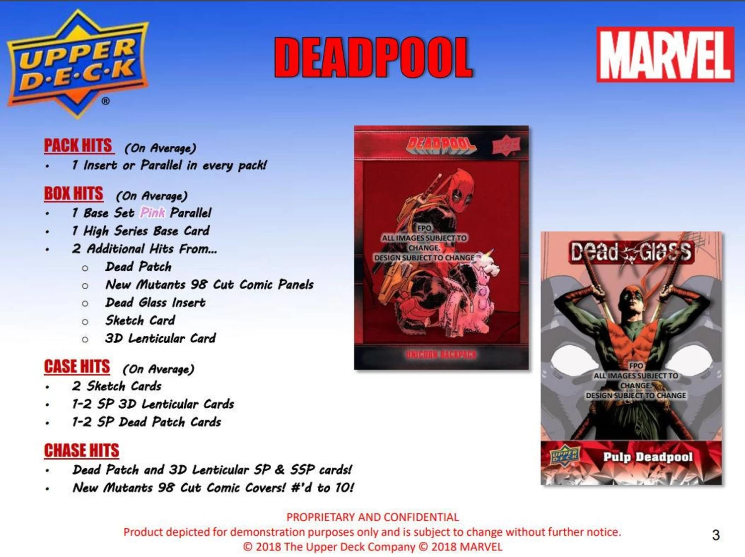 Upper Deck Marvel Deadpool Trading Cards (2018) - Hobby Box 7 Upper Deck Marvel Deadpool Trading Cards (2018) - Hobby Box - Image 5