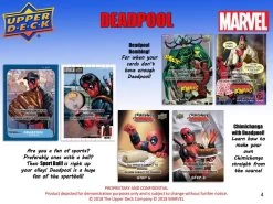 Upper Deck Marvel Deadpool Trading Cards (2018) - Hobby Box 13 Upper Deck Marvel Deadpool Trading Cards (2018) - Hobby Box -Card Sale Store 2018 ud marvel deadpool tc 4