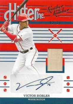 2019 Panini Leather & Lumber MLB Baseball - Blaster Box -Card Sale Store 2019 Panini Leather Lumber Baseball Hitter Inc. Signatures Bat Robles