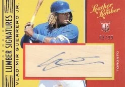 2019 Panini Leather & Lumber MLB Baseball - Blaster Box -Card Sale Store 2019 Panini Leather Lumber Baseball Rookie Lumber Signatures 137 Vladimir Guerrero Jr. RC