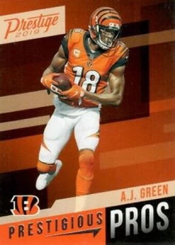 2019 Panini Prestige NFL Football - Hanger Box -Card Sale Store 2019 Panini Prestige Football Prestigious Pros AJ Green
