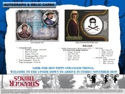 Topps Stranger Things Welcome To The Upside Down (2019) - Hobby Box -Card Sale Store 2019 topps stranger wttud 4