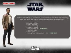 Topps Star Wars The Rise Of Skywalker (2019) - Hobby Box 19 Topps Star Wars The Rise Of Skywalker (2019) - Hobby Box -Card Sale Store 2019 topps sw rise of skywalker 2