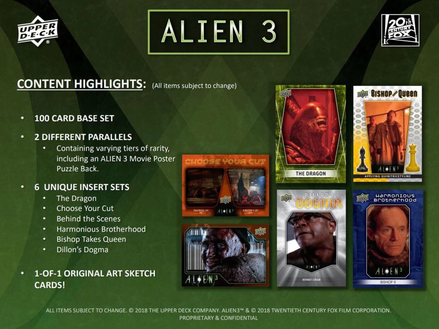 Upper Deck Alien 3 Movie Cards (2021) - Hobby Box 8 Upper Deck Alien 3 Movie Cards (2021) - Hobby Box - Image 6