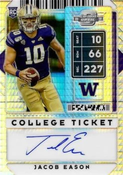 2020 Panini Contenders Draft Picks FOTL NFL Football - Hobby Box 21 2020 Panini Contenders Draft Picks FOTL NFL Football - Hobby Box -Card Sale Store 2020 Panini Contenders Draft Picks Football Cards Optic College Ticket Autographs Jacob Eason RC