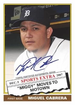 2020 Topps Archives MLB Baseball - Blaster Box -Card Sale Store 2020 Topps Archives Baseball Cards 1976 Topps Traded Autographs Miguel Cabrera