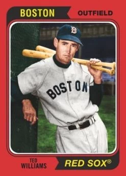 2020 Topps Archives MLB Baseball - Blaster Box -Card Sale Store 2020 Topps Archives Baseball Cards Base 1974 Red Parallel Ted Williams