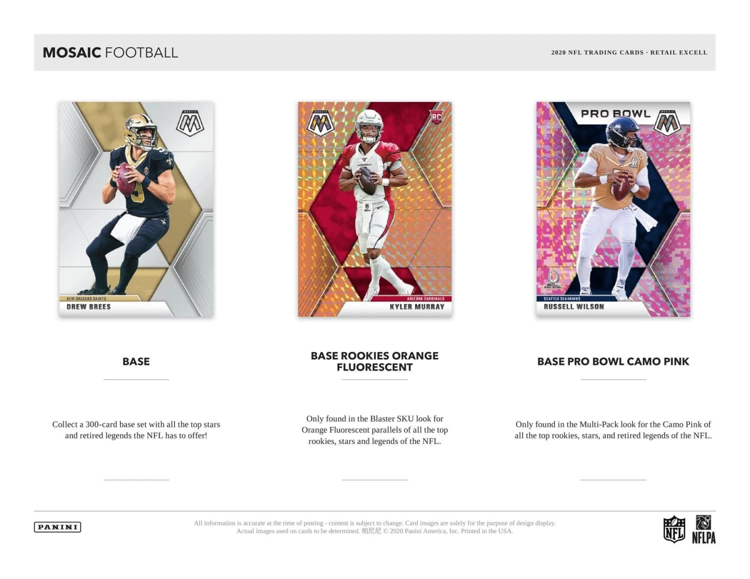 2020 Panini Mosaic NFL Football - Blaster Box 6 2020 Panini Mosaic NFL Football - Blaster Box - Image 4