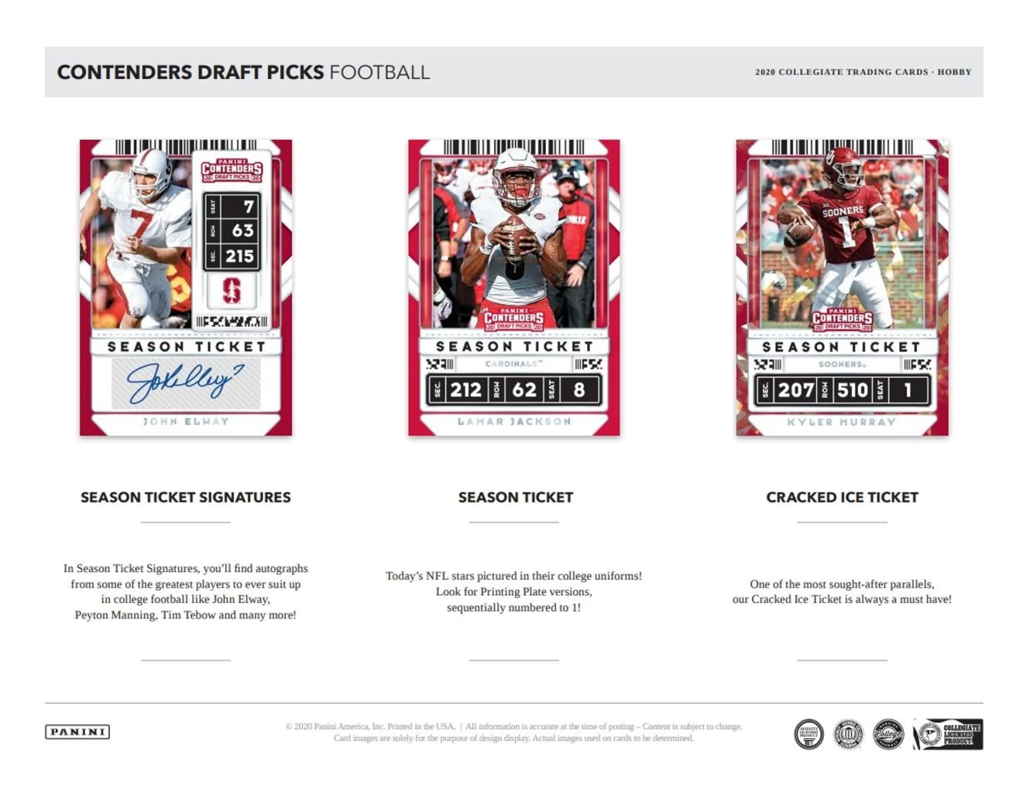 2020 Panini Contenders Draft Picks FOTL NFL Football - Hobby Box 4 2020 Panini Contenders Draft Picks FOTL NFL Football - Hobby Box - Image 2