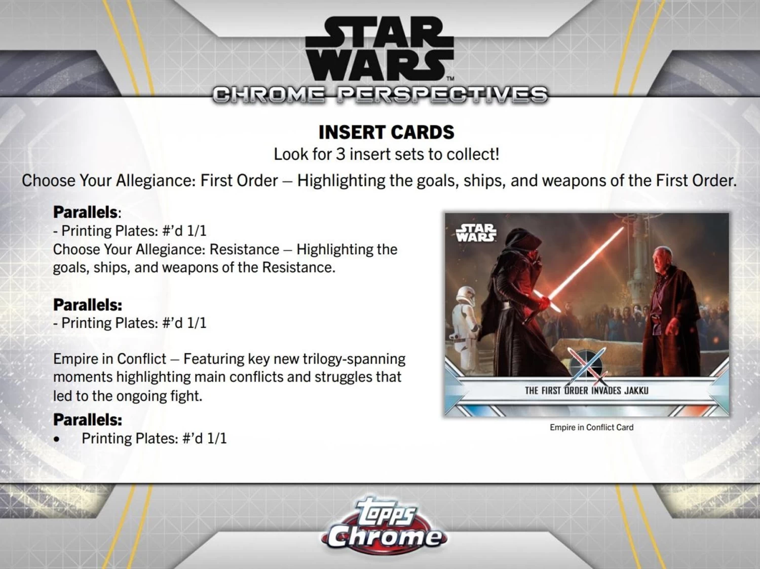 Topps Star Wars Chrome Perspectives: Resistance Vs. First Order (2020) - Hobby Box 7 Topps Star Wars Chrome Perspectives: Resistance Vs. First Order (2020) - Hobby Box - Image 5