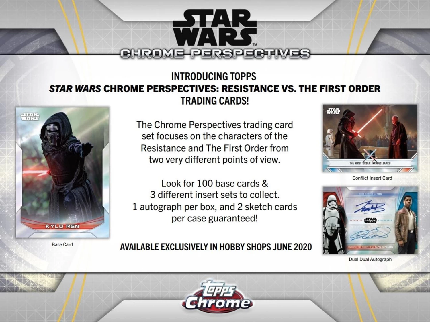 Topps Star Wars Chrome Perspectives: Resistance Vs. First Order (2020) - Hobby Box 5 Topps Star Wars Chrome Perspectives: Resistance Vs. First Order (2020) - Hobby Box - Image 3