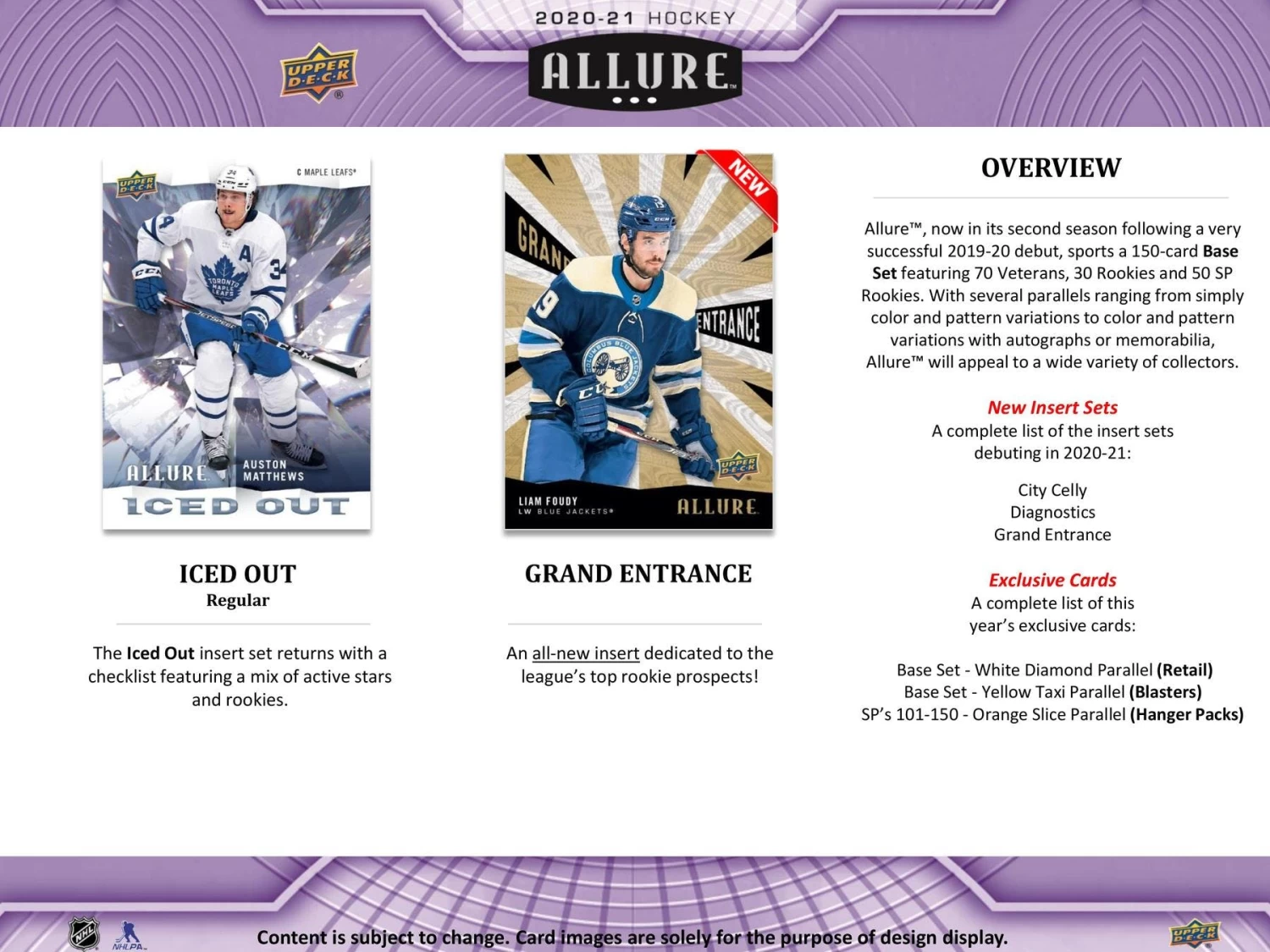 2020-21 Upper Deck Allure NHL Hockey Cards - Blaster Box 7 2020-21 Upper Deck Allure NHL Hockey Cards - Blaster Box - Image 5