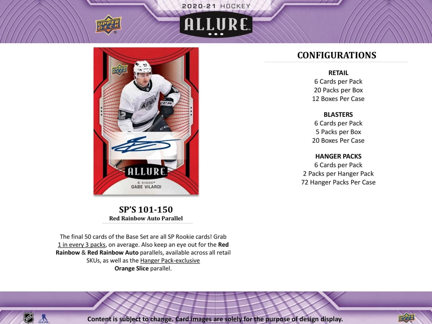 2020-21 Upper Deck Allure NHL Hockey Cards - Blaster Box 8 2020-21 Upper Deck Allure NHL Hockey Cards - Blaster Box - Image 6