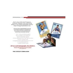 2020-21 Onyx Vintage NBA Basketball Cards - Hobby Box 8 2020-21 Onyx Vintage NBA Basketball Cards - Hobby Box -Card Sale Store 2021 22 Onyx Vintage Basketball Sales Sheet226477