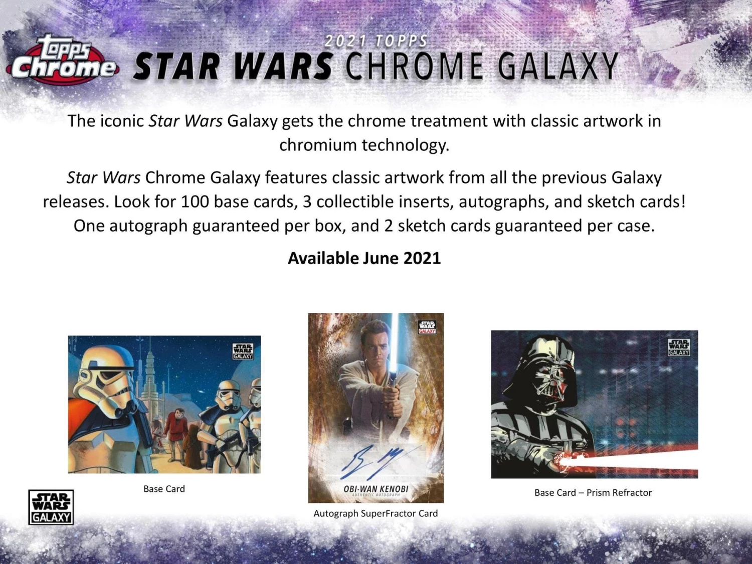 Topps Chrome Star Wars Galaxy (2021) - Hobby Box 6 Topps Chrome Star Wars Galaxy (2021) - Hobby Box - Image 4