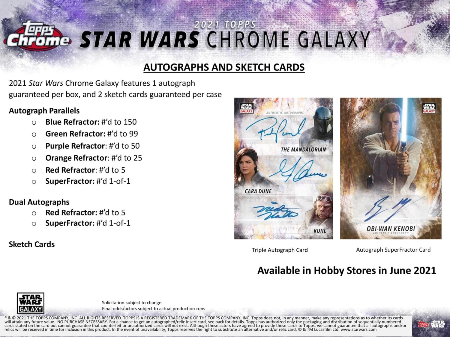 Topps Chrome Star Wars Galaxy (2021) - Hobby Box 8 Topps Chrome Star Wars Galaxy (2021) - Hobby Box - Image 6