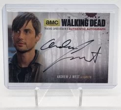 Andrew J. West "Gareth" - 2016 Cryptozoic The Walking Dead S4 Auto #AJW2