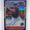 Cristian Pache /30 - 2021 Panini Donruss Optic Retro 1987 Rated Rookies Signatures PURPLE #87RR-CP -Card Sale Store 20220810 155027