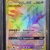 Mega Sableye & Tyranitar GX - Pokemon Unified Minds Full Art Rainbow Holo Hyper Rare #245/236