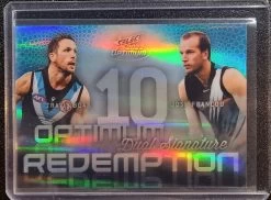Travis Boak & Josh Francou - 2022 Select AFL Optimum Mirror Dual Signature Redepmtion #29/50