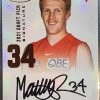 Matt Roberts - 2022 Select AFL Optimum Draft Pick Signature COPPER #107/170 -Card Sale Store 20221013 144528