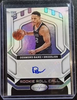 Desmond Bane RC - 2020-21 Panini Certified Rookie Roll Call Auto #RR-DBA