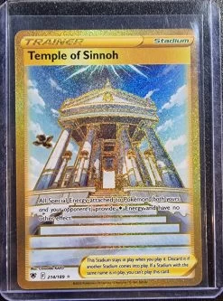 Temple Of Sinnoh Trainer - Pokemon Astral Radiance Gold Holo Secret Rare #214/189