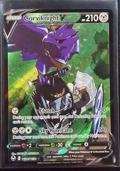 Corviknight V - Pokemon Silver Tempest Trainer Gallery Full Art Holo Foil Ultra Rare #TG18/TG30