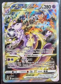 Mewtwo VSTAR - Pokemon Crown Zenith FULL ART Holo Secret Rare #GG44/GG70