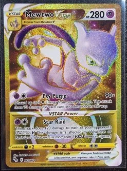 Mewtwo VSTAR - Pokemon GO FULL ART Holo GOLD Secret Rare #086/078