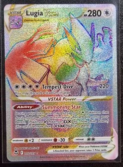 Lugia VSTAR - Pokemon Silver Tempest Holo Rainbow Secret Rare #202/195
