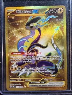 Miraidon EX - Pokemon Scarlet & Violet FULL ART Holo GOLD Hyper Rare #253/198