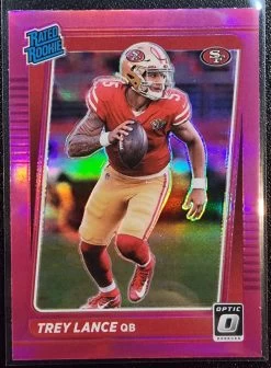 Trey Lance RC - 2021 Panini Donruss Optic Pink Prizm #203