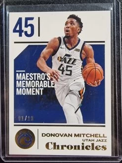 Donovan Mitchell #1/10 - 2018-19 Panini Chronicles Base GOLD PARALLEL #30