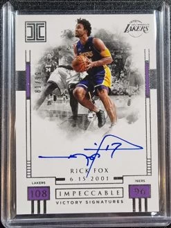 Rick Fox #/99 - 2017-18 Panini Impeccable Victory Signatures #IV-RFX
