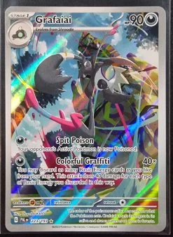 Grafaiai - Pokemon Paldea Evolved FULL ART Holo Illustration Rare #223/193
