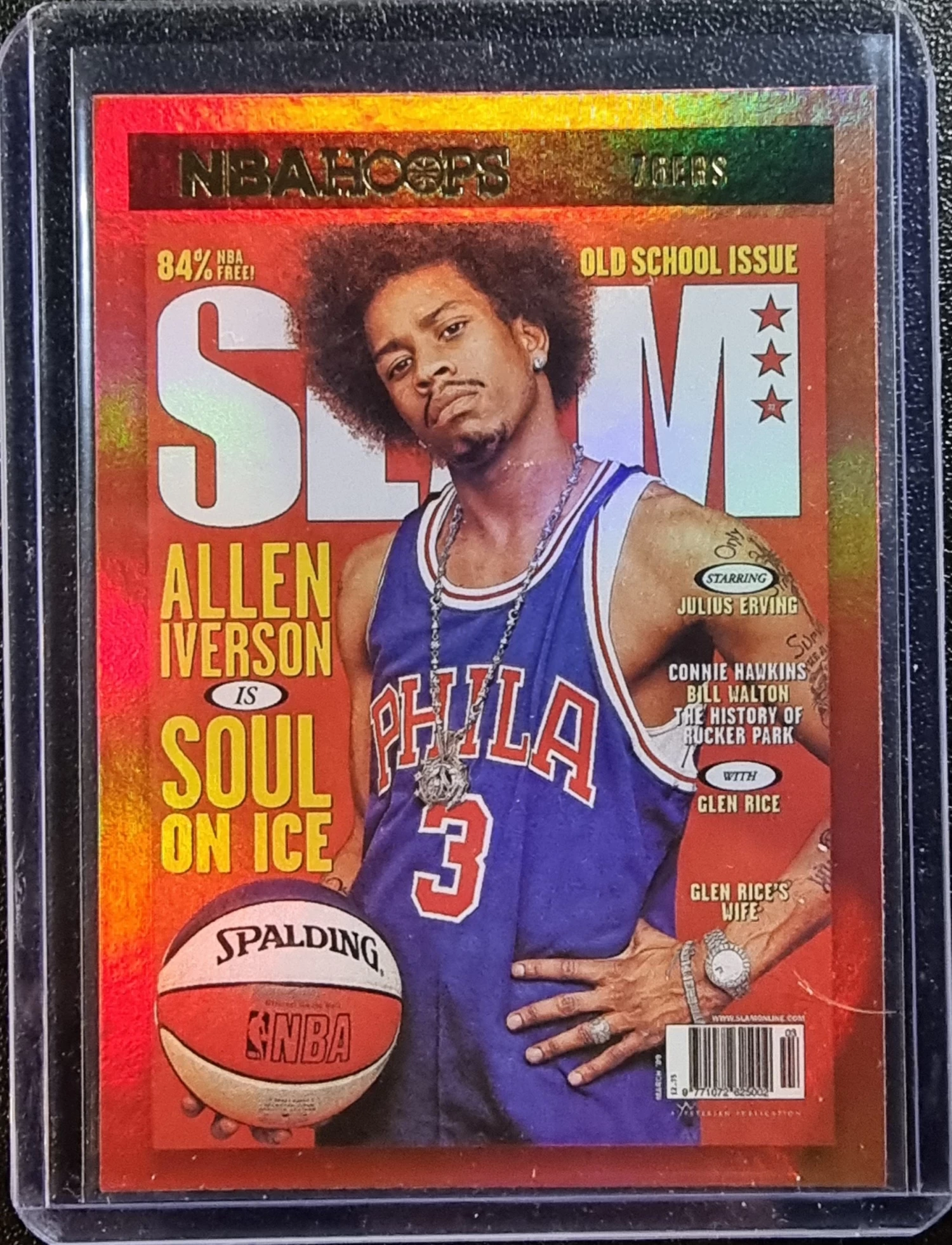 Allen Iverson - 2020-21 Panini Hoops SLAM - HOLO Foil Parallel #1 3 Allen Iverson - 2020-21 Panini Hoops SLAM - HOLO Foil Parallel #1