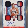 Zach Collins RC #/49 - 2017-18 Panini Cornerstones Autograph Quad Relic Quartz #160 -Card Sale Store 20230703 141534